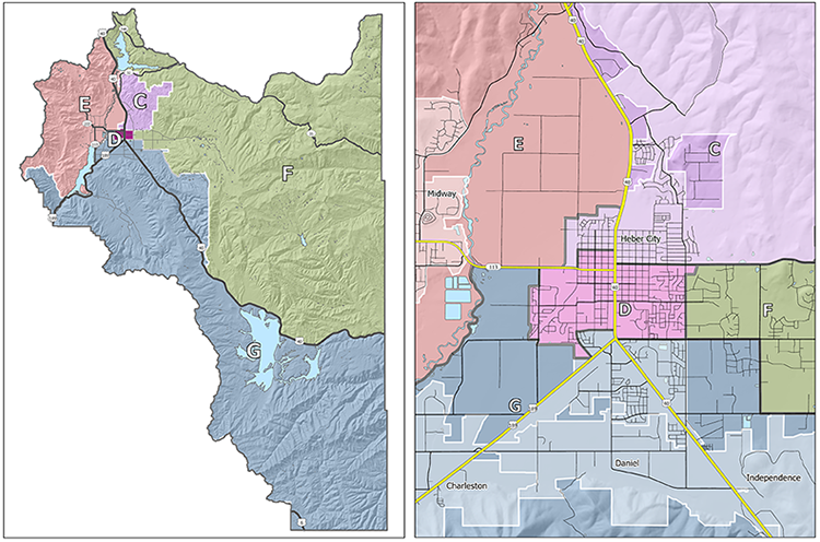 A map of Council Seat maps as of 2022